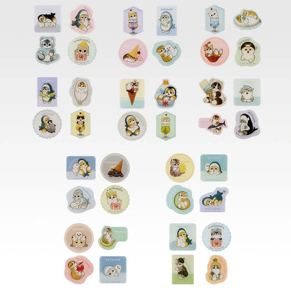 mofusand Cool Relaxing Time Ichiban Kuji - G Prize: Puffy sticker collection
