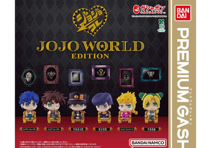 JoJo's Bizarre Adventure Capsule Figure Collection JOJO WORLD EDITION gashapon by Bandai, full lineup of 6 types