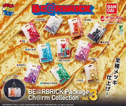 BE@RBRICK Package Charm Collection Vol.3 - full lineup of all ten plated designs