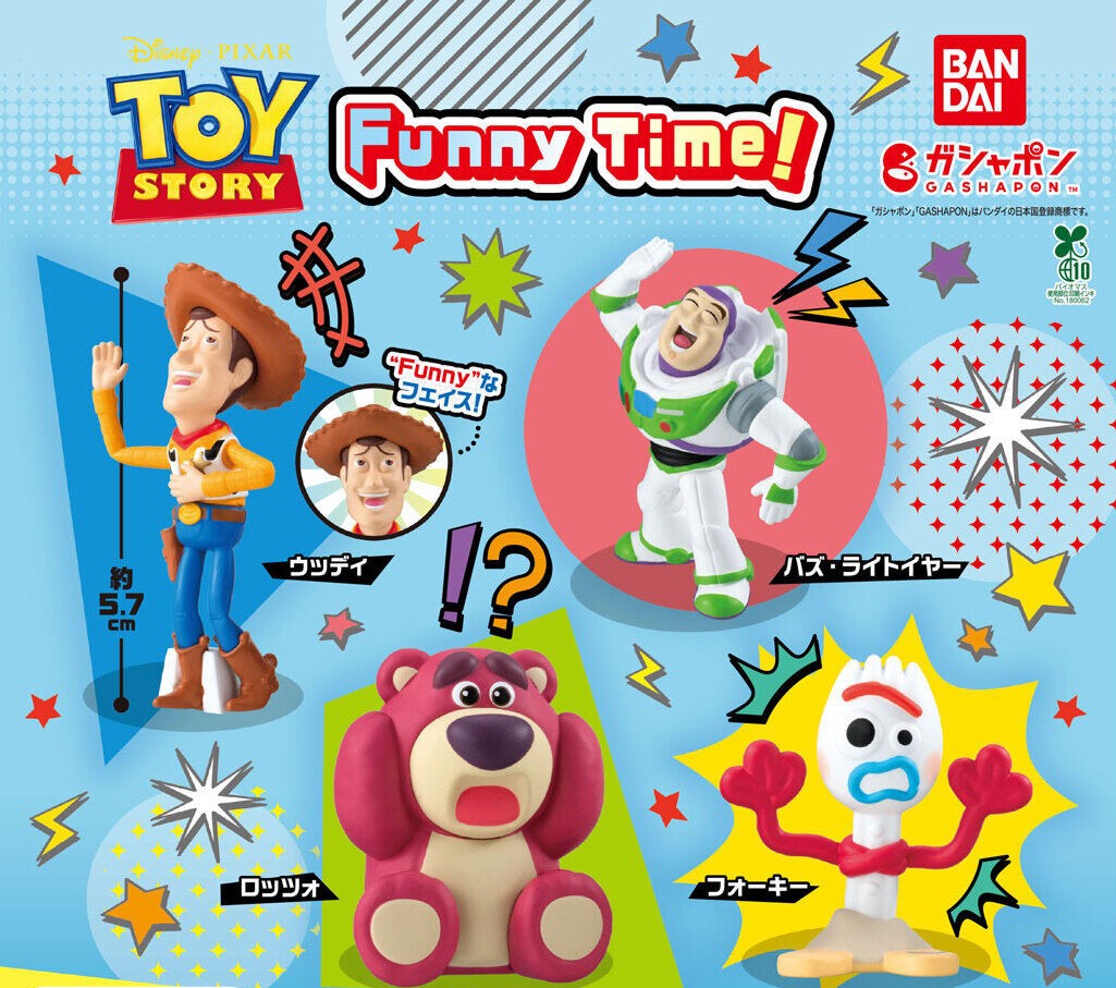 Toy Story Funny Time! gashapon by Bandai, full figure lineup