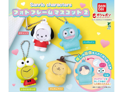 Sanrio Characters Photo Frame Mascot 2 gashapon by Bandai, full lineup of all 4 types