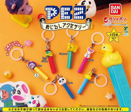 PEZ Mejirushi Accessory gashapon by Bandai, full charm lineup