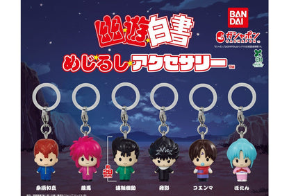 Yu Yu Hakusho Mejirushi Accessory gashapon by Bandai, full lineup of the 6-type series