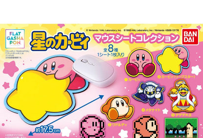Kirby Mouse Sheet Collection gashapon - full lineup of all eight designs