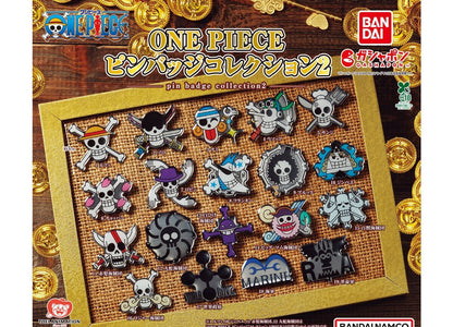 ONE PIECE Pin Badge Collection 2 by Bandai, full lineup of the 19-type pin badge assortment