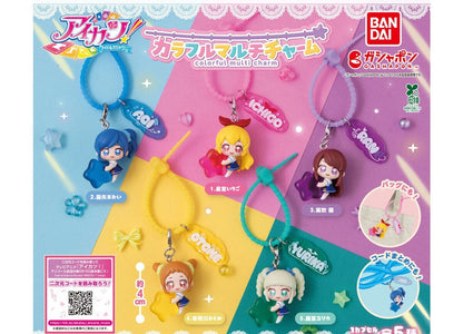 Aikatsu! Colorful Multi Charm gashapon by Bandai, full lineup of all 5 types