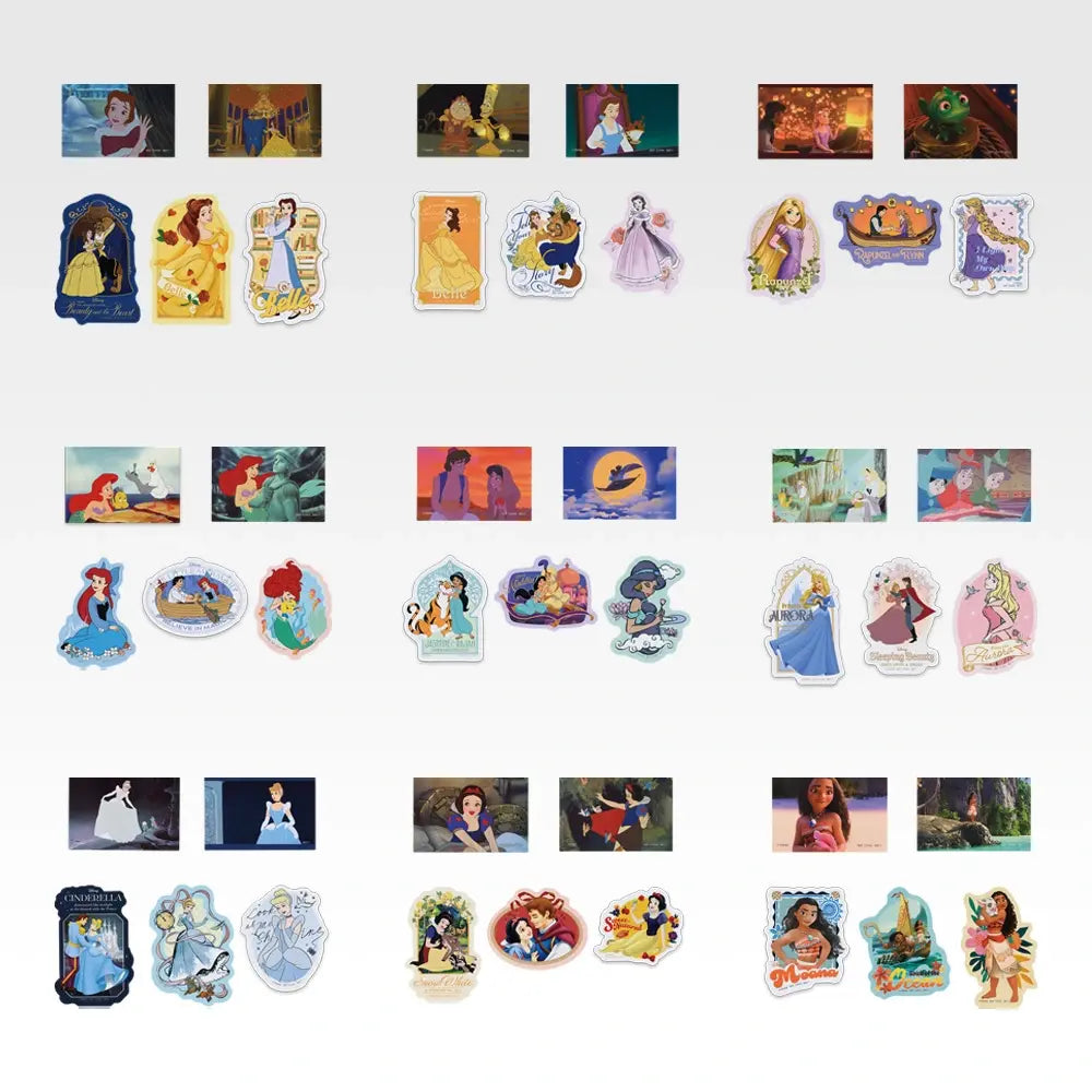 Disney Princess Ichiban Kuji Enchanted Glow K Prize sticker collection by BANDAI SPIRITS