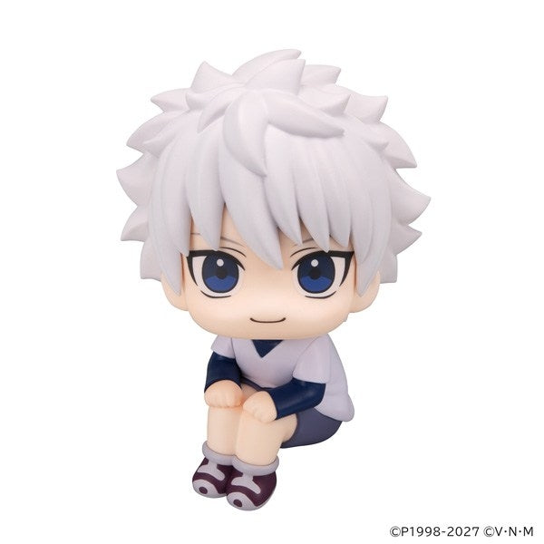 Killua Zoldyck Rukacup figure, side profile view